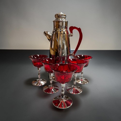 Art deco chrome cocktail - art,